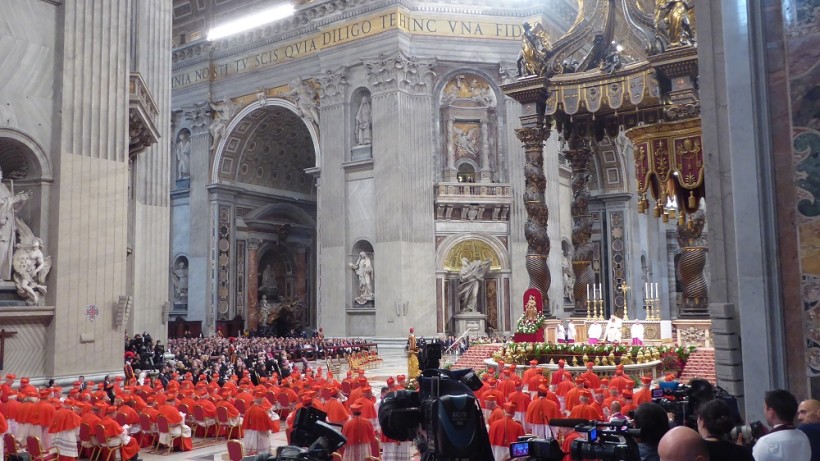 17 neue Kardinäle wurden heute ins Kardinalskolegium aufgenommen. (Quelle: Erbacher)